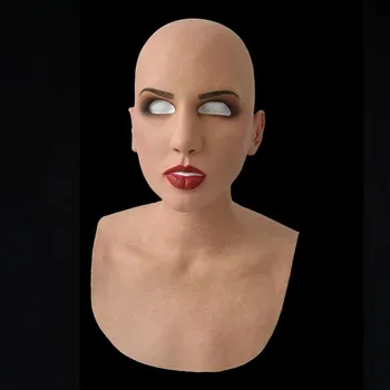 Amuzant, Ciudat Femei În Vârstă Om Mască De Latex Fete Baieti Realiste De Groaza Masca Fata Complet Mască De Latex Mascaradă Partid Cosplay Prop