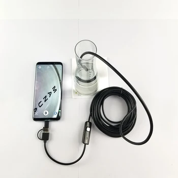 AN100 3in1 rezistent la apa Camera Endoscop Android Borescope Camera Endoscopio de Tip C USB Endoscop 7mm mini camera pentru android