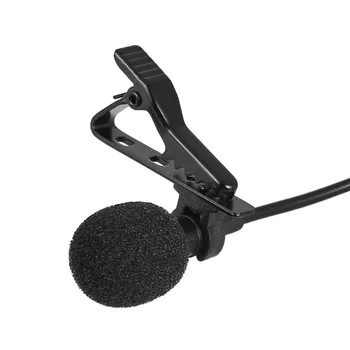 Andoer EY-510A Portabil Mini Clip-on Rever Lavaliera cu Condensator Microfon cu Fir Microfon pentru iPhone / Android Smartphone-uri / DSLR