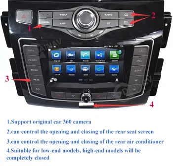 Android 10.0 Ecran Dual Masina Noua Stereo DVD Player Pentru infiniti QX80 Nissan Patrol Y62 2010-2020 Radio Auto Video de Navigare GPS