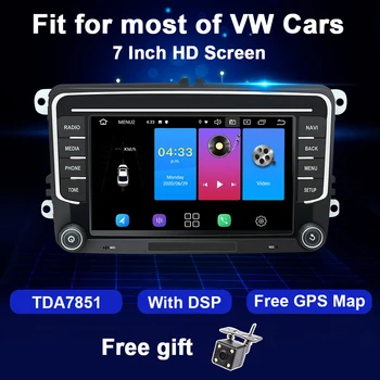 Android 10 Radio Auto GPS Pentru Volkswagen VW Passat Polo GOLF 5 6 Passat Jetta Tiguan Magotan Sharan Seat Multimedia 2 Din NICI un DVD