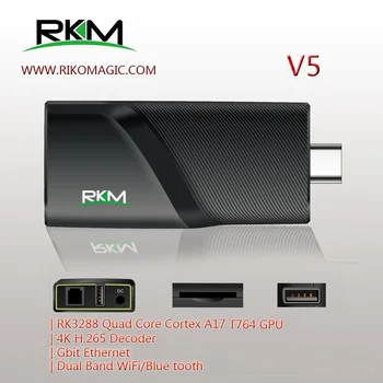 Android 7.1 TV Box RKM V5 Mini PC RK3288 4K Quad Core 2G 16G H. 265 media player Digital signage