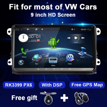 Android Radio Auto Pentru VW Passat B6, B7, Golf 5 6 Polo, Tiguan Touran T5 Magotan CC Skoda Octavia Multimedia Audio Stereo 2Din GPS