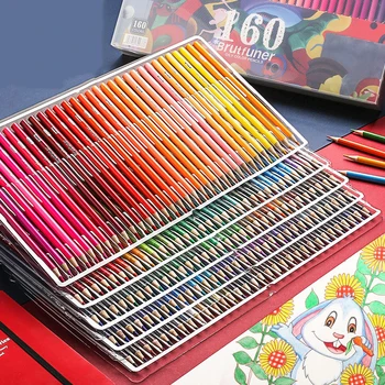 Andstal 48/72/120/160/180 Profesionale Ulei de Culoare Creion de Acuarelă, Desen creioane colorate din lemn de culoare creioane colorate pentru copii
