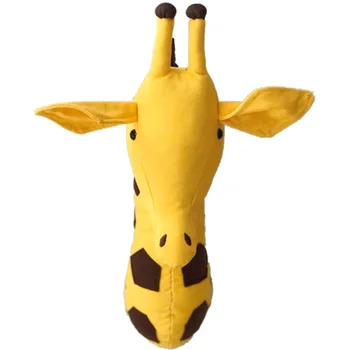 Animale 3D Capul de Perete Drăguț de Pluș Agățat de Perete Jucarii Copii Camera de Animale Perete Sculpturi--Girafa