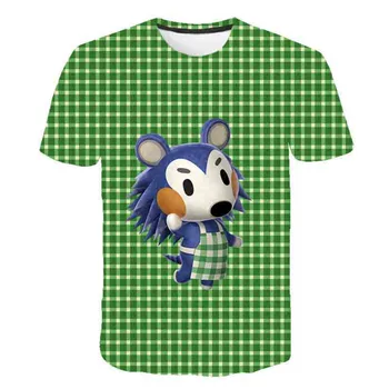 Animale cruce de imprimare 3D pentru copii moda T-shirt vara maneca scurta baby boy haajuku streetwear T-shirt, uzura pentru copii