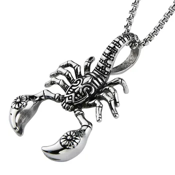 Animale de Bijuterii Scorpion Pandantiv Colier pentru Bijuterii din Oțel Inoxidabil Coliere Cadouri pentru Barbati Punk Rock