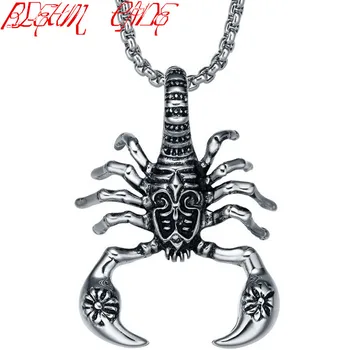 Animale de Bijuterii Scorpion Pandantiv Colier pentru Bijuterii din Oțel Inoxidabil Coliere Cadouri pentru Barbati Punk Rock