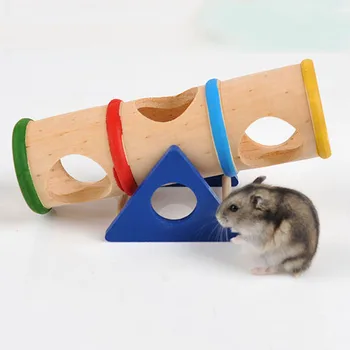 Animale de companie Animale Mici loc de Joaca pentru copii de Lemn Balansoar Jucării pentru Animale Mici Hamster Pitic și Mouse-ul