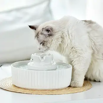 Animale de companie Fantana Pisica Fântâni de Apă de Companie Ceramice Dozator de Apa cu Filtre pentru Pisici Câini #4O