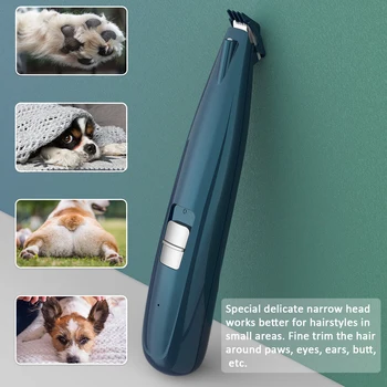Animale de companie Laba Tuns USB Reîncărcabilă Pisici Câine de Tuns pentru Tunderea Parului din Jurul Fețe, Ochi, Urechi, Picioare, Fese