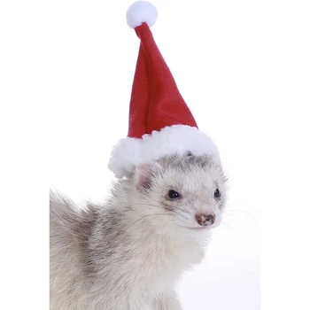 Animale de Companie mici Crăciun Pălărie de Bumbac Hamster Moș Crăciun Cu Capac Eșarfă animal de Companie Cosplay DIY Arici cobai, Hamster Accesorii