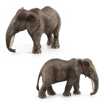 Animale Modelo Pvc Simulat Elefant Model de Jucării pentru Copii de Simulare Elefant Familie de Trei Interesant de Mână-a făcut Cadou