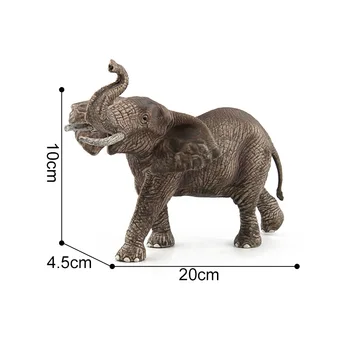 Animale Modelo Pvc Simulat Elefant Model de Jucării pentru Copii de Simulare Elefant Familie de Trei Interesant de Mână-a făcut Cadou