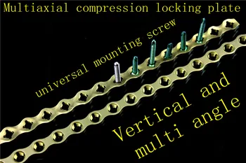 Animale ortopedice instrument medical 10.0 universal Multiaxial de compresie de blocare placă de Titan Multi unghi 3.2 șurub AOVET