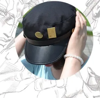 Anime Aventura Bizar JoJo lui Jotaro Kujo Joseph Armată Militar JOJO Capac Pălărie+Insigna Costume Cosplay Animație transport Gratuit