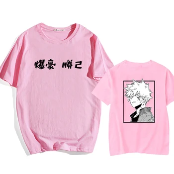 Anime Bakugou Katsuki Unisex Tricou Harajuku Eroul Meu Mediul Academic T-Shirt Streetwear Vara Topuri Plus Dimensiune