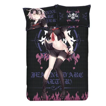 Anime Fate/Zero/Apocryp/Grand Scopul de Ioana d ' Ar Set de lenjerie de Pat Twin/Queen/King 4buc set de pat cu pilloccase + foaie+Carpetă Acopere F01B