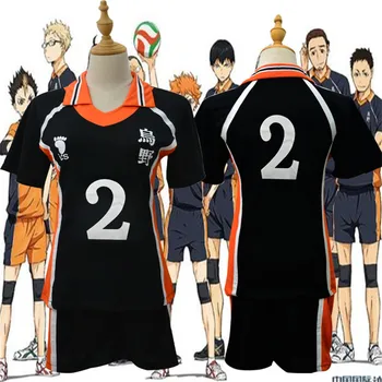 Anime Haikyuu Cosplay Costum Karasuno Liceu Volei Club Hinata Syouyou Kageyama Tobio esportiva Sport uniformă
