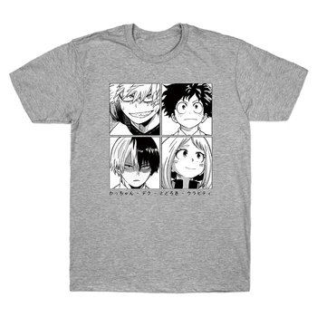 Anime Harajuku T-Shirt Eroul Meu Mediul Academic Shoto Todoroki Bakugou Anime Topuri Tricouri