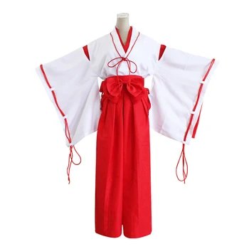 Anime Inuyasha Higurashi Kagome Kimono Cosplay Costum Kikyo Set Complet Mikofuku Costum De Costume De Halloween