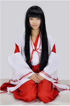 Anime Inuyasha Higurashi Kagome Kimono Cosplay Costum Kikyo Set Complet Mikofuku Costum De Costume De Halloween