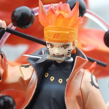 Anime Naruto Kyuubi Gk Statuie Naruto si Kurama 2 buc/set Pvc Modelul de Colectare Jucării Figura