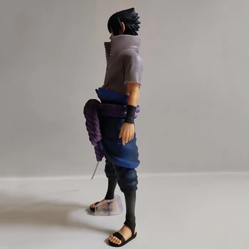 Anime Naruto Sasuke Uchiha figurina PVC de Mari dimensiuni de Asamblare Sasuke cu Un Cuțit 29cm Modelul de Colectare Păpuși Jucarii pentru copii Cadouri