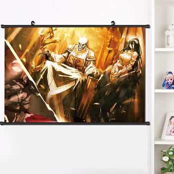 Anime Overlord Ainz Ooal Rochie de albedo Cosplay Perete Scroll Murală Poster pe Perete Poster HD Decor Acasă Colecție de 40×60 cm