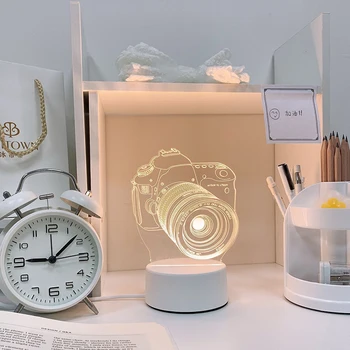Anime Personalitate Personalizare 3D Star Lampă de Colorat Schimba Touch Home Decor Creativ Cadou Usb Led Lumina de Noapte Galaxy Lampa