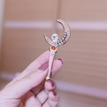 Anime sailor moon crystal stick tijă de bagheta brosa insigna de pin-accesorii bijuterii