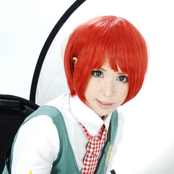 Anime Super Dangan Ronpa 2 Danganronpa Mahiru Koizumi Cosplay Costum de Uniformă Școlară Cămașă Albă, Fustă Pentru Femei Costum si peruca