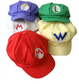 Anime Super Mario Pălărie Capac Luigi Bros Cosplay pălării de Baseball Joc Cosplay pălărie