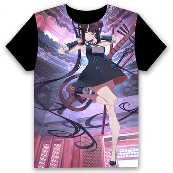 Anime T-shirt Soarta/Comanda mare Cosplay Yang Guifei FGO Liber Maneca Scurta Femei Barbati Casual Tricou Negru Unisex Tricou de Vara Topuri