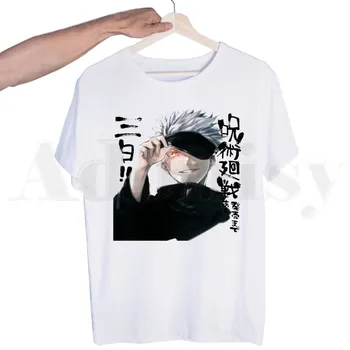 Anime-ul japonez Jujutsu Kaisen Yuji Itadori Harajuku Barbati Tricou de Imprimare Tees T-shirt de sex Masculin Topuri Hip Hop Casual Amuzant Tricou