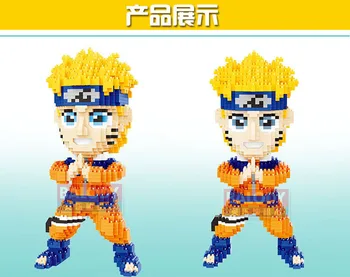 Anime-ul japonez Naruto Brouto Ninja Hatake Kakashi Model 3D Diamond Mini Blocuri Caramizi de Asamblare Jucărie Cadou de Colectie