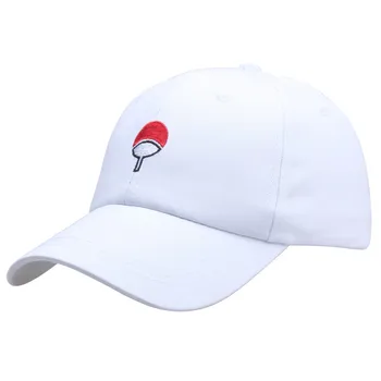 Anime-ul japonez Naruto Tata Pălărie Uchiha Familie Logo Brodat Sepci de Baseball Negru Snapback Hat Hip-Hop pentru Femei Barbati Cadou Cadou