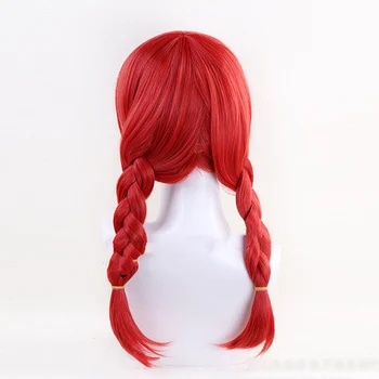 Anime-ul japonez Peruca Cosplay Amano Miu Pe Amestec de Roșu Impletituri Anime Doamnelor Peruca +capac de peruca