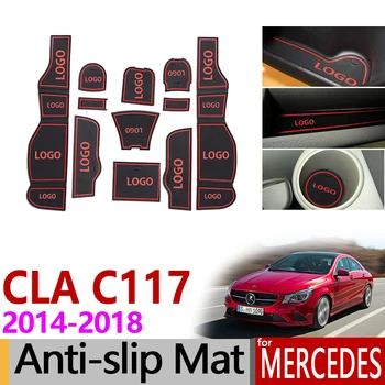 Anti-Alunecare Poarta Slot Mat Cauciuc Coaster pentru Mercedes Benz CLA C117 W117 Accesorii 2017 2018 180 200 220 250 45 AMG