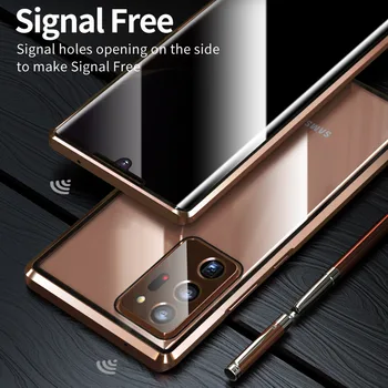 Anti Peep Ecran De Confidențialitate Magnetice Caz Pentru Samsung Galaxy Nota 20 10 Ultra Lite A40 A50 A51 A71 Metal Sticlă Călită Caz De Telefon