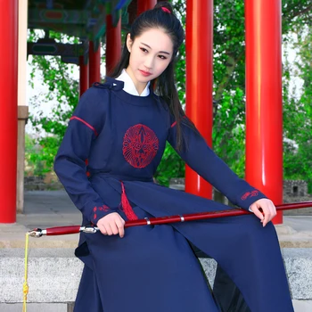 Antic Chinez Costum Dinastiei Tang Etnice Maneca Lunga Hanfu Dans Popular Roba Tradițională Chineză De Performanță Etapă Tinuta