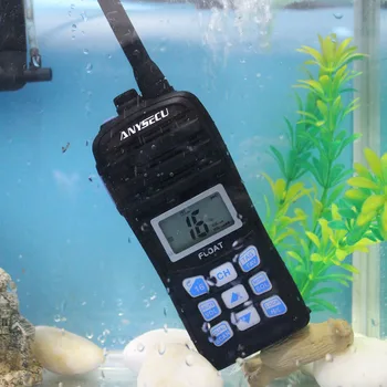 ANYSECU VHF Marine Radio IC-H25 IP67 rezistent la apa Canal Internațional Vreme canal Float Walkie Talkie Auto scan Radio 2