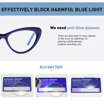 AOFLY BRAND DESIGN Ochi de Pisica Albastru de Lumină Blocarea Ochelari de Moda pentru Femei de Jocuri pe Calculator Optica Rame Ochelari de vedere Femei UV400