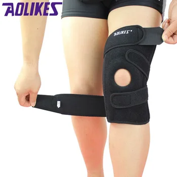 AOLIKES 4Spring Suport EVA Respirabil Sport genunchiere Bretele de Sprijin a Proteja Genunchiul Protector Kneepad împachetări ginocchiere rodillera