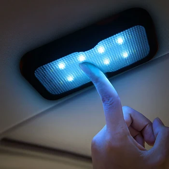 AOSHIKE 1BUC Auto Interior, Lumina LED Lumina Plafon Auto Lumina de Citit Magnet Lampă de Tavan Universal Interior Vehicul de Încărcare USB