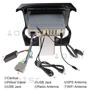 AOTSR Android 10.0 GPS Auto Tracker Pentru Jeep grand wrangler 2011-2016 Navigare Capul Unitatea DVD Player DSP casetofon stereo