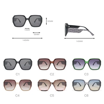 AOZE 2020 de Lux Retro ochelari de soare patrati doamnelor de Inalta Calitate cadru Elegant doamnelor ochelari de soare moda gradient de sex feminin de ochelari UV