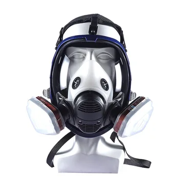 Aparat Respirator Mască De Gaze Cu Filtru Canistra Utilizat Pe Scară Largă Pentru Gaz Organice Vopsea Spray Chimice, Particulele De Aer Praful De Protecție Mască De Gaze
