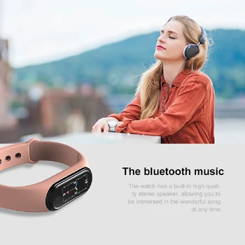 Apelare/Redare Muzica Brățară Inteligent M5 Ceas Inteligent Bărbați Femei Bluetooth Ceasuri Sport Tracker de Fitness Smartwatch Pentru Telefonul Android IOS