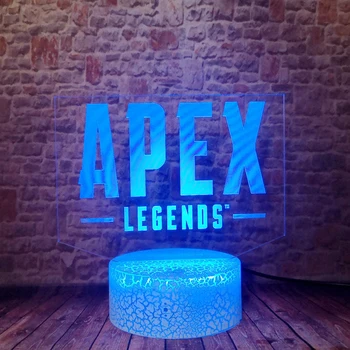 APEX Legende 3D Lampa USB Touch RGB Sparge Baza de Lumina de Noapte Battle Royale Joc de Copii de Dormit Lumini de masa Decor de Masă Băieți Jucărie de Crăciun